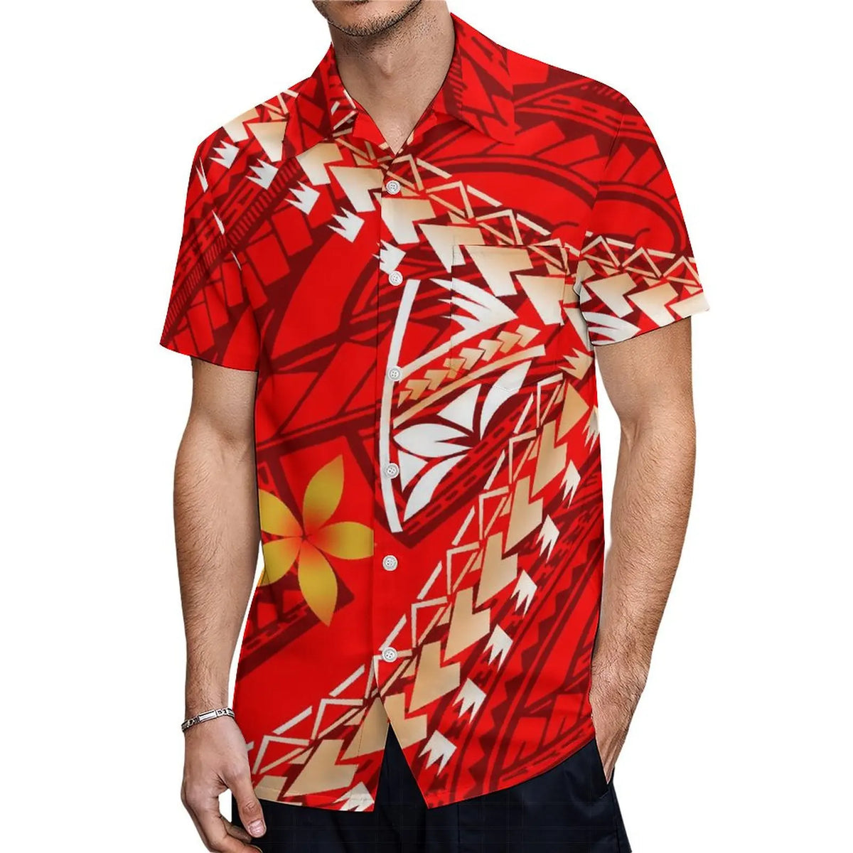 Pacific Island Design Samoan Men'S Shirt and Boys