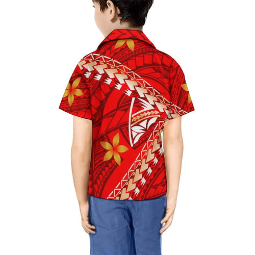 Pacific Island Design Samoan Men'S Shirt and Boys